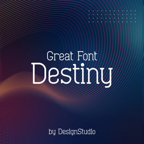 Destiny Monospaced Serif Font cover image.
