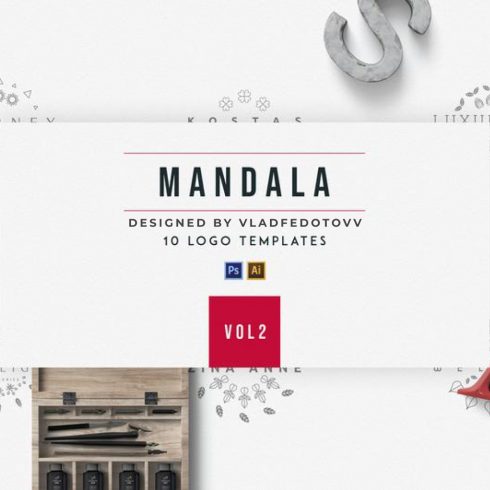 Mandala Logo Creator Mandala 10 Logo Templates cover image.