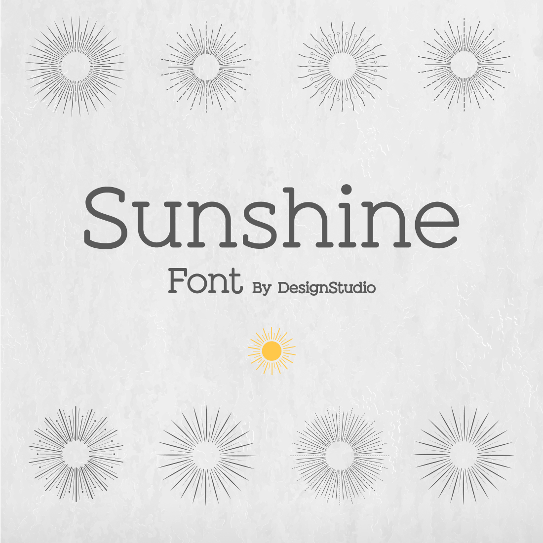 Sunshine Slab Sans Serif Font cover image.