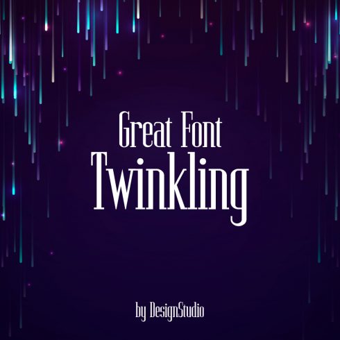 Twinkling Monospaced Serif Font cover image.