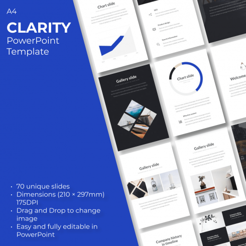 A4 | Clarity PowerPoint Template – MasterBundles