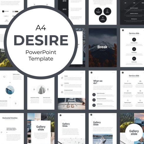 A4 | Desire PowerPoint Template by MasterBundles.