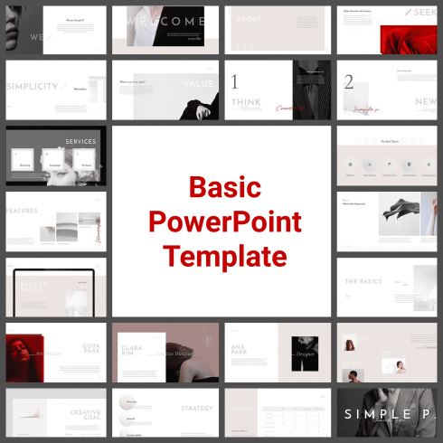 Basic PowerPoint Template by MasterBundles.
