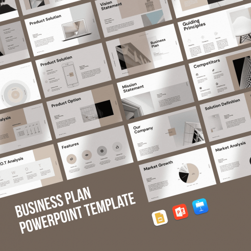 Business Plan PowerPoint Template by MasterBundles.