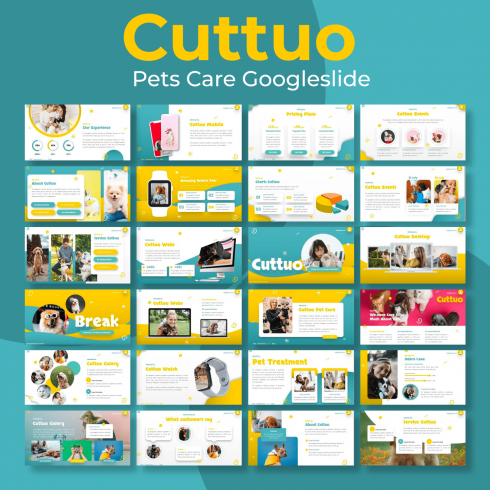 Cuttuo - Pets Care Googleslide by MasterBundles.