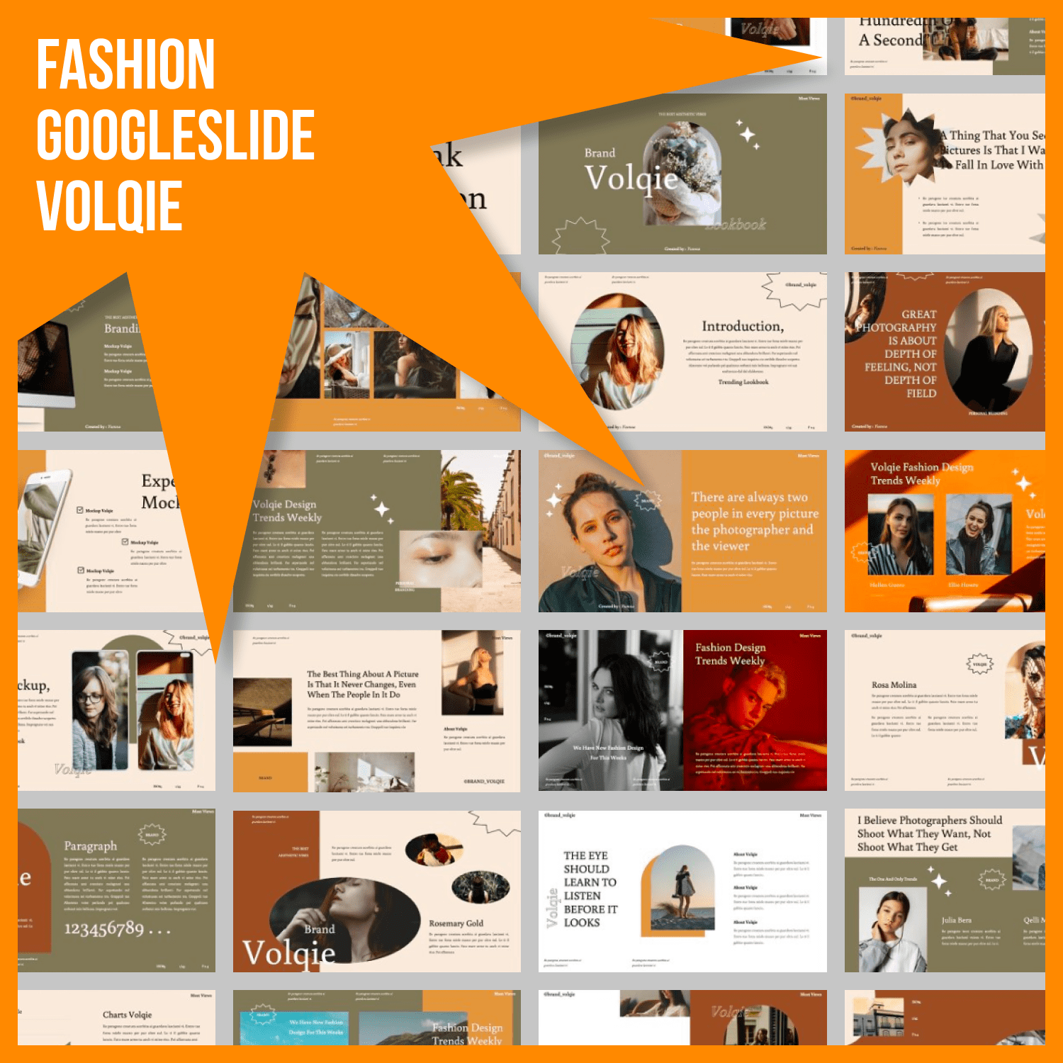 Volqie - Fashion Googleslide by MasterBundles.