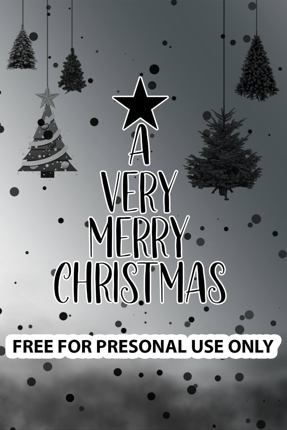 A Very Merry Christmas FREE SVG Files 1489 pinterest image.