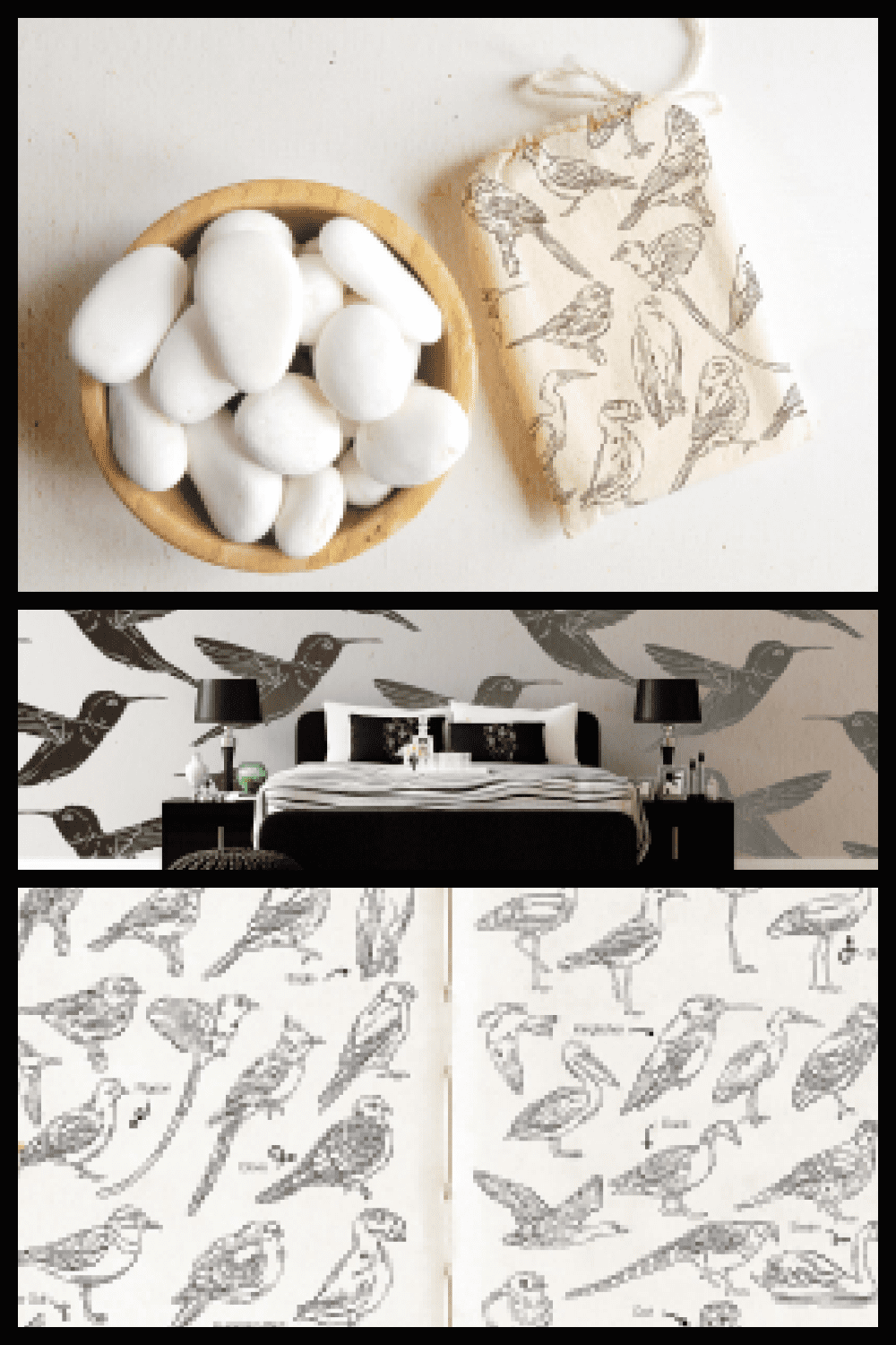 Hand Drawn Birds Vector Illustrations Vol.1 - MasterBundles - Pinterest Collage Image.