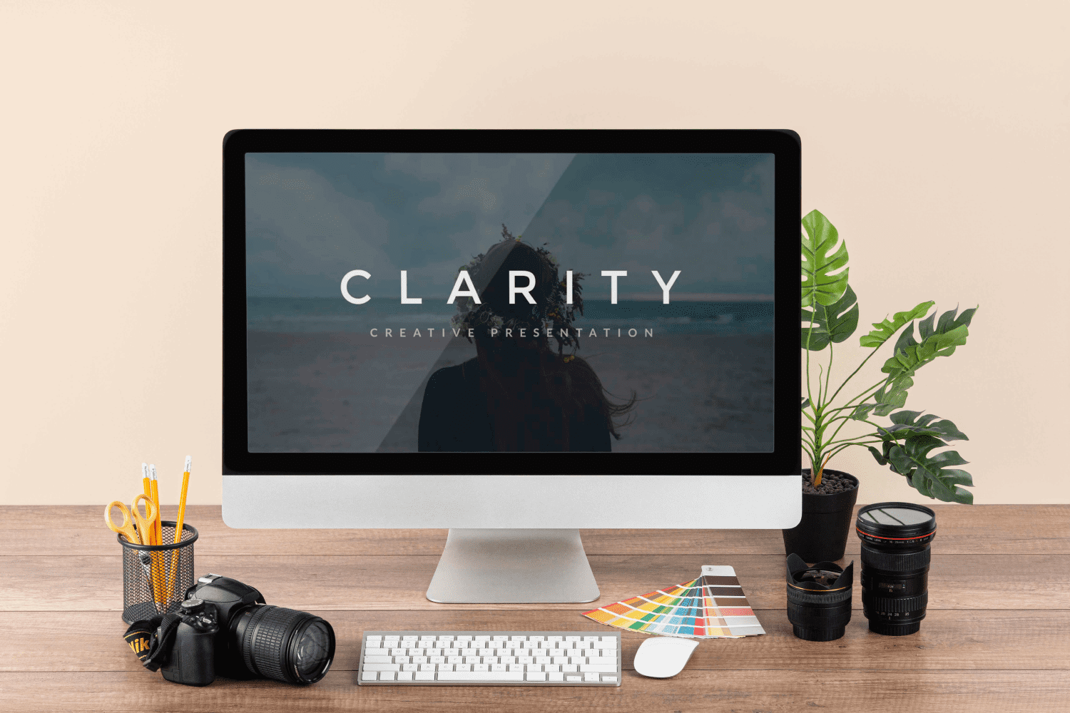 Clarity PowerPoint Template by MasterBundles Desktop preview mockup image.