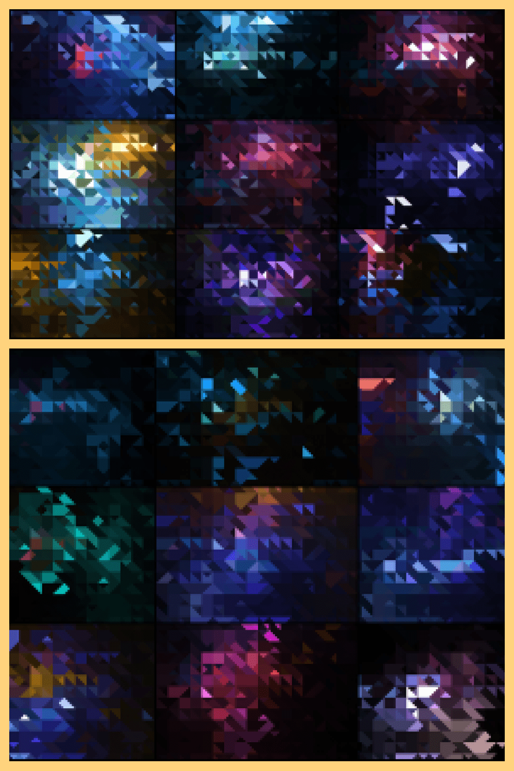 13 30 Abstract Triangle Mosaic Backgrounds