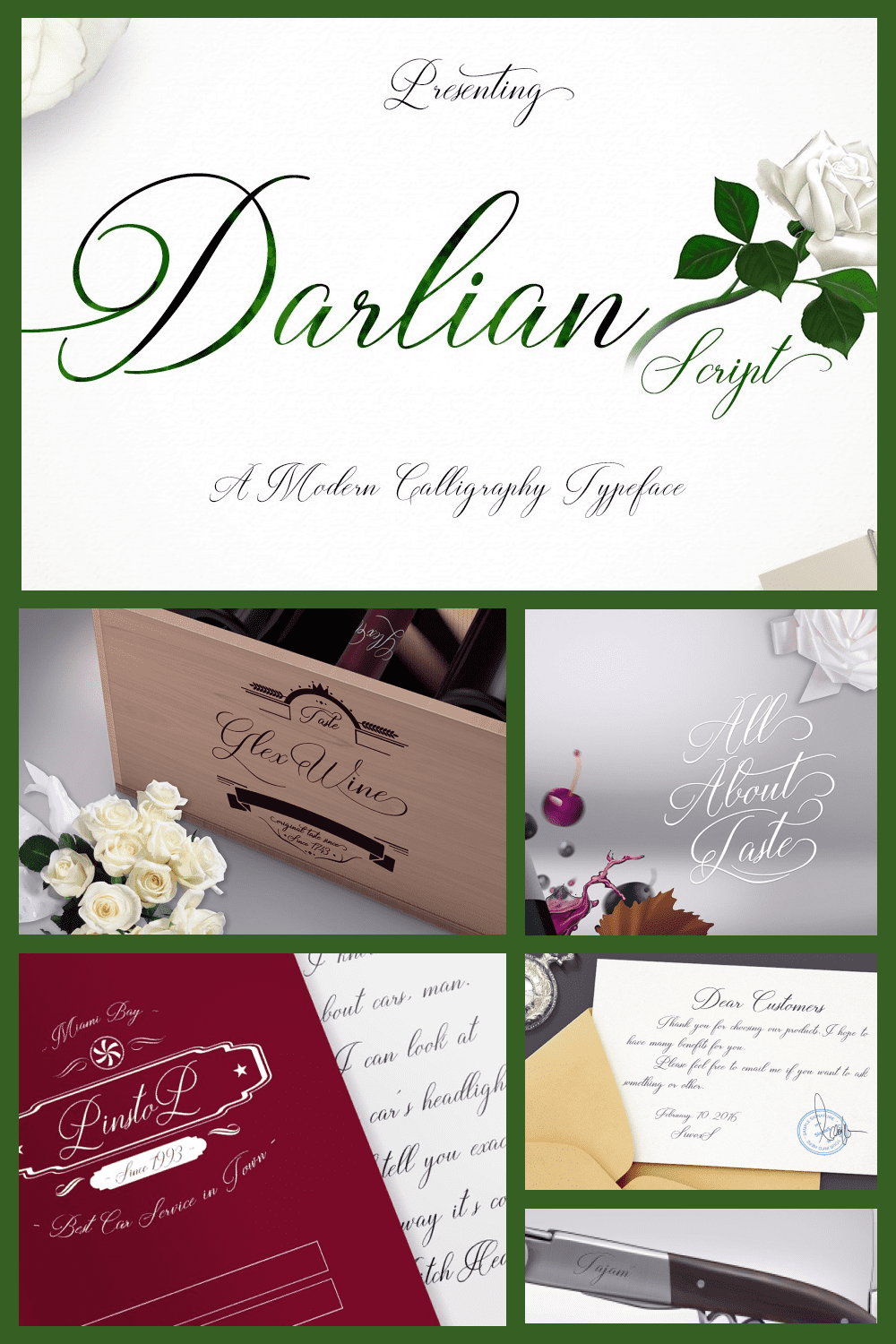 131 Darlian Script Italic Typeface