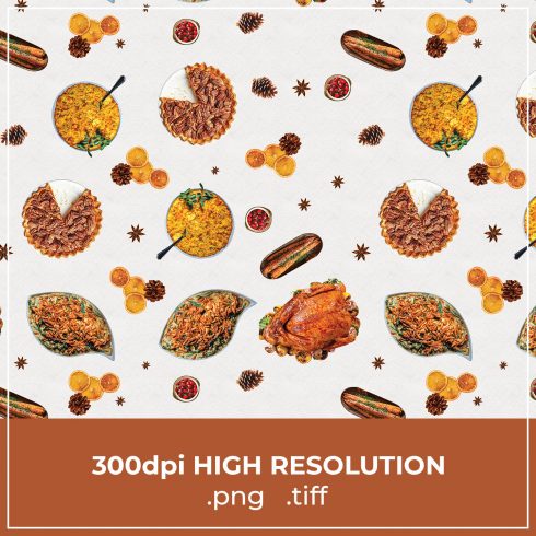 Free Thanksgiving Food Pattern cover image.