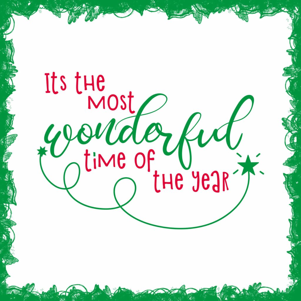 Quote Wonderful Time of the Year Free SVG Files – MasterBundles