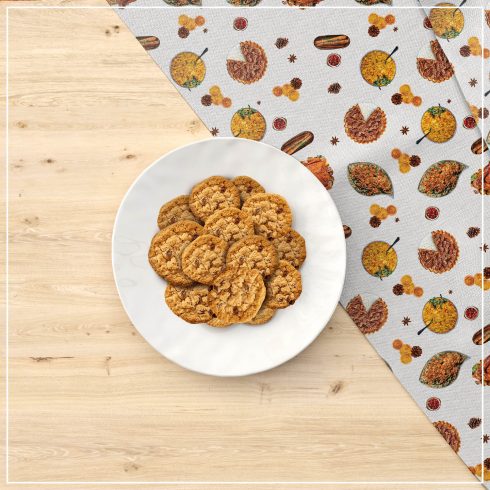 Free Thanksgiving Food Pattern preview image.