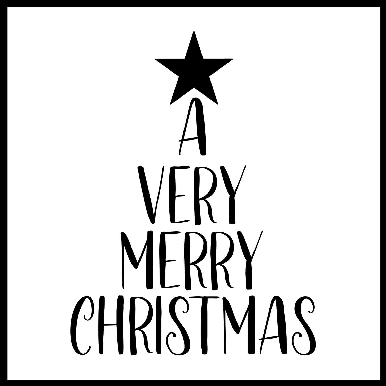A Very Merry Christmas FREE SVG Files 1489 cover image.