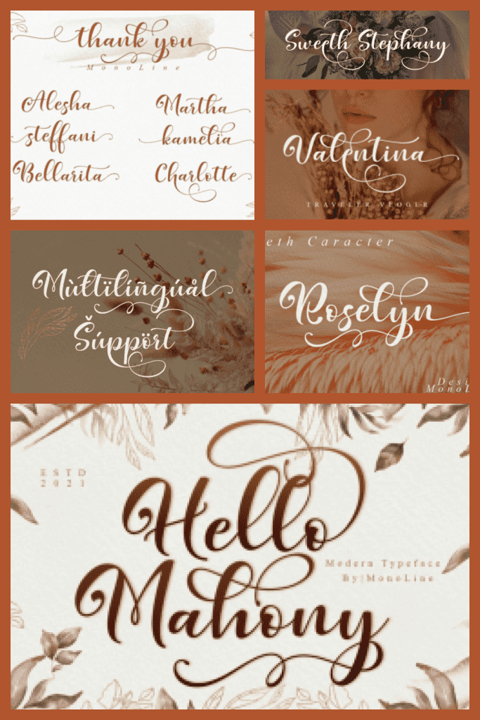 Hello Mahoni Script Font – MasterBundles