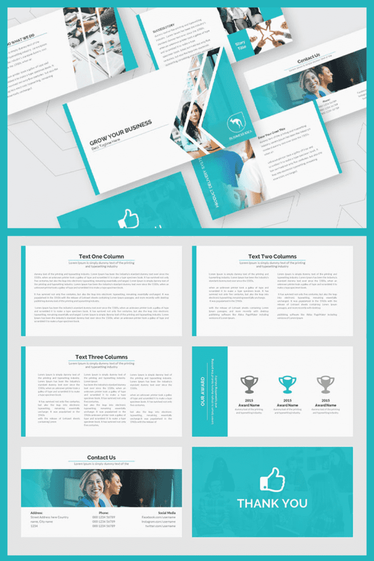 Business Growth PowerPoint Presentation Template – MasterBundles