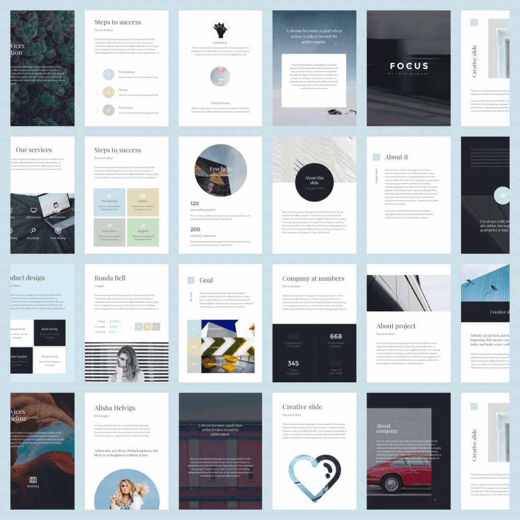 A4 | Focus Keynote Template – MasterBundles