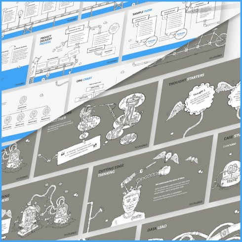 Pro-Draw PowerPoint Template by MasterBundles Collage Image.