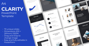 A4 | Clarity PowerPoint Template – MasterBundles