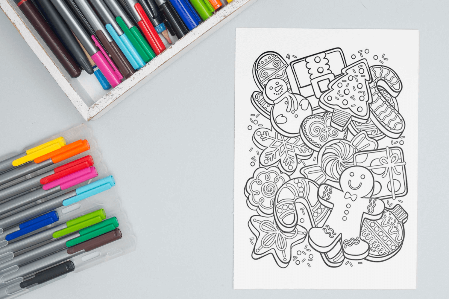 Christmas Cookies Coloring Pages - 25 FREE Pages