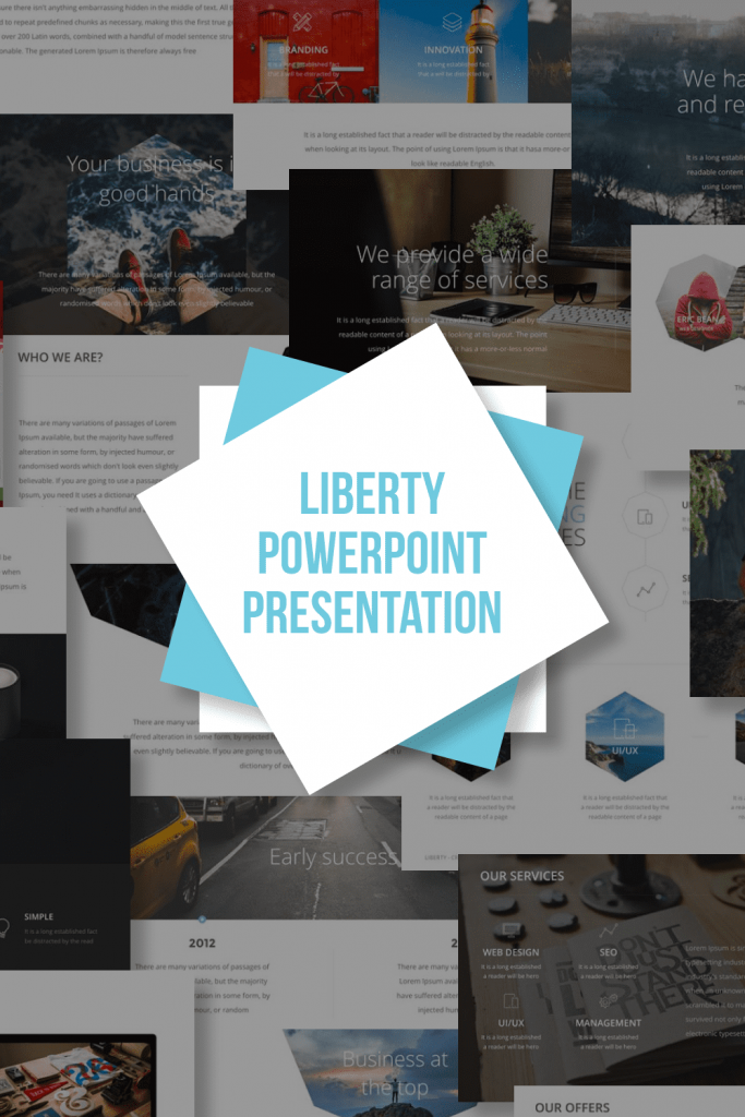 Liberty PowerPoint Presentation by MasterBundles Pinterest Collage Image.