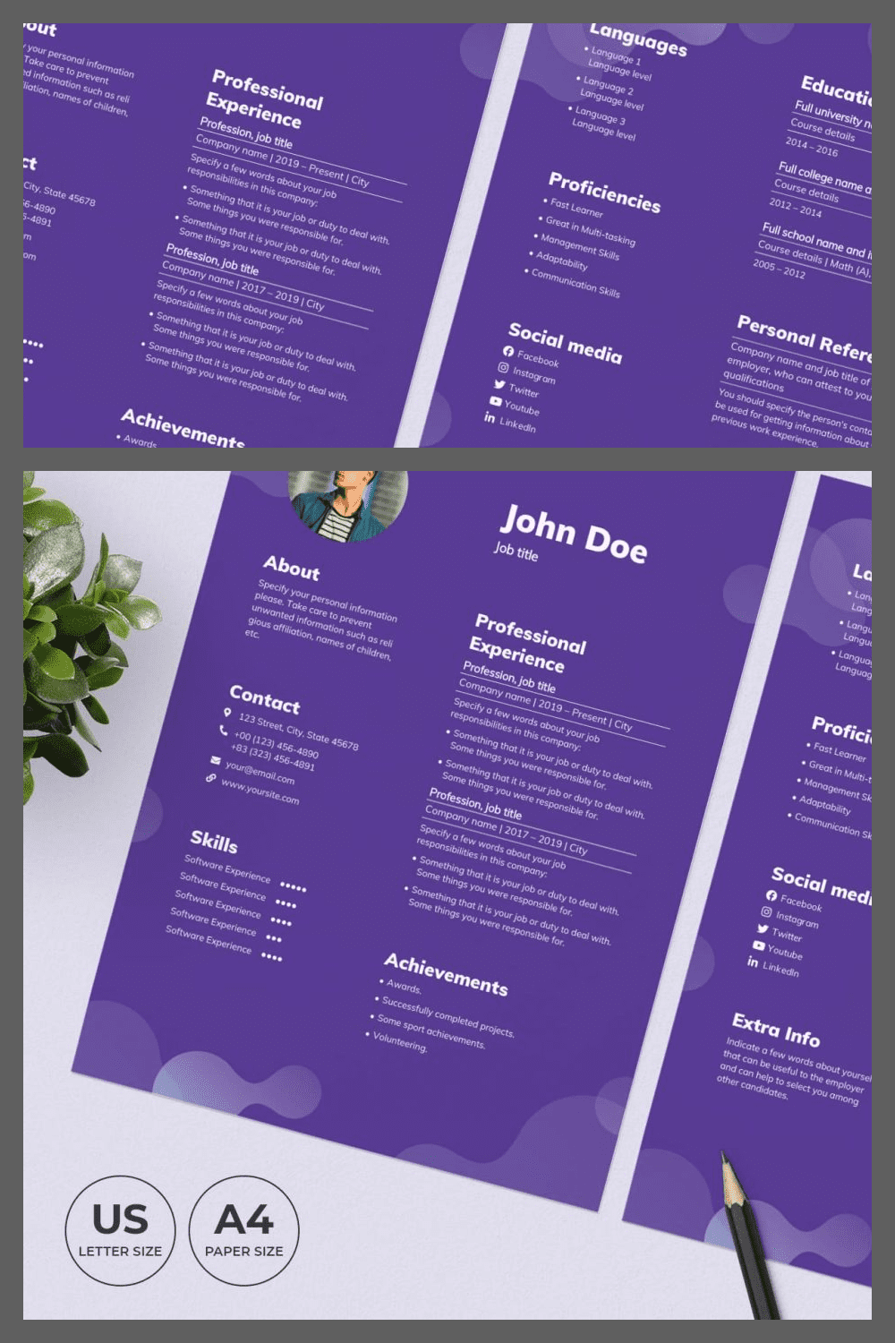 56 Cleaning Service CV Resume Template