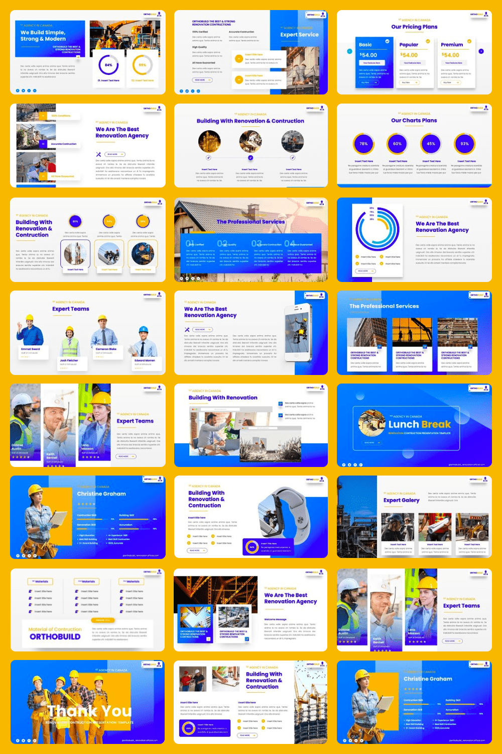 Orthobuild - Renovation Google Slides Template – MasterBundles