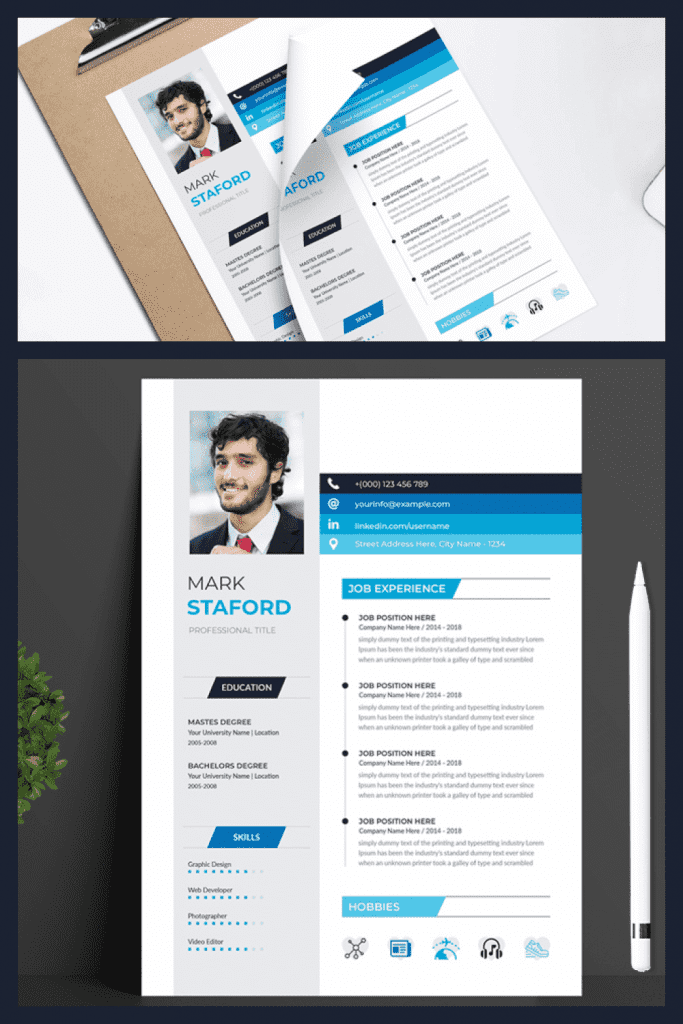 IT Resume Template Design – MasterBundles