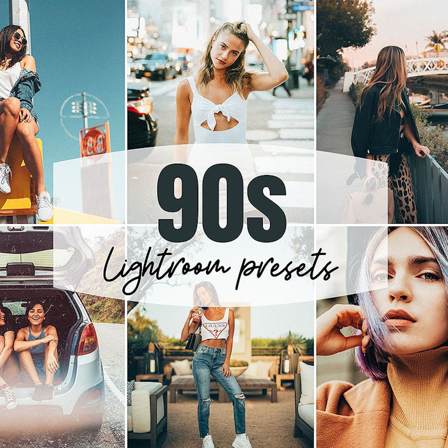 90s Lightroom Presets Mobile & Desktop cover image.