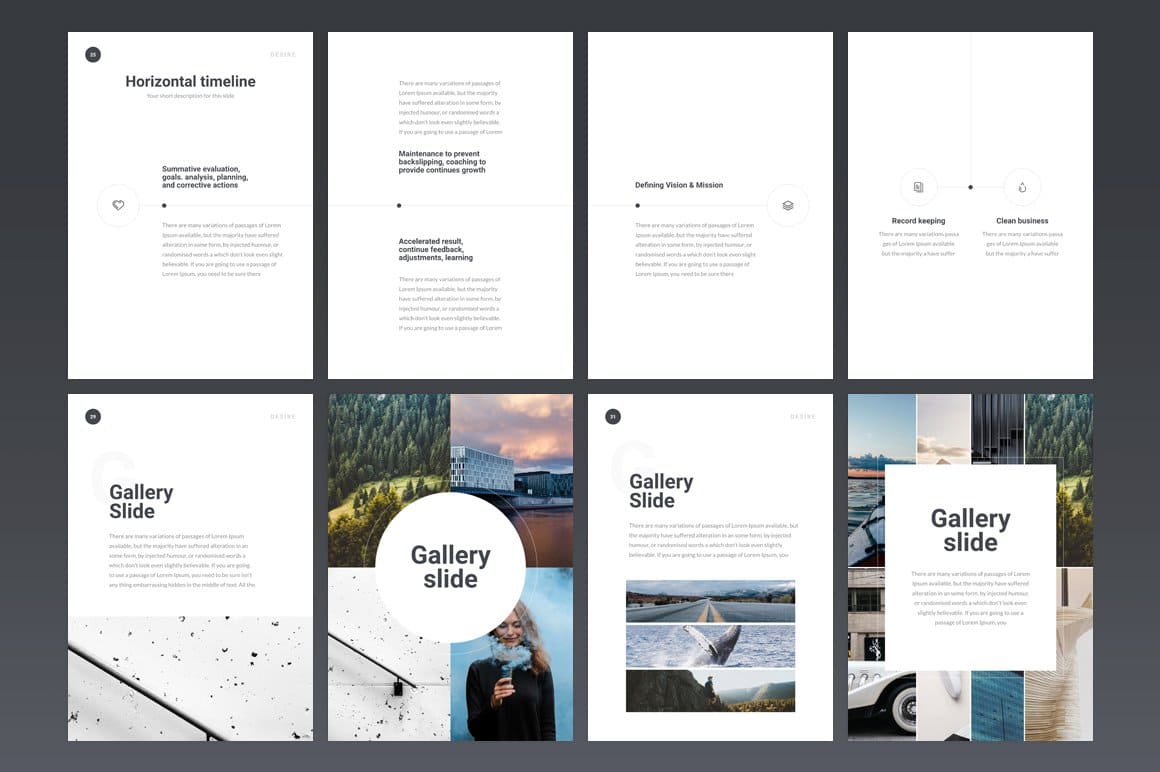 A4 | Desire Simple PowerPoint Template | Master Bundles