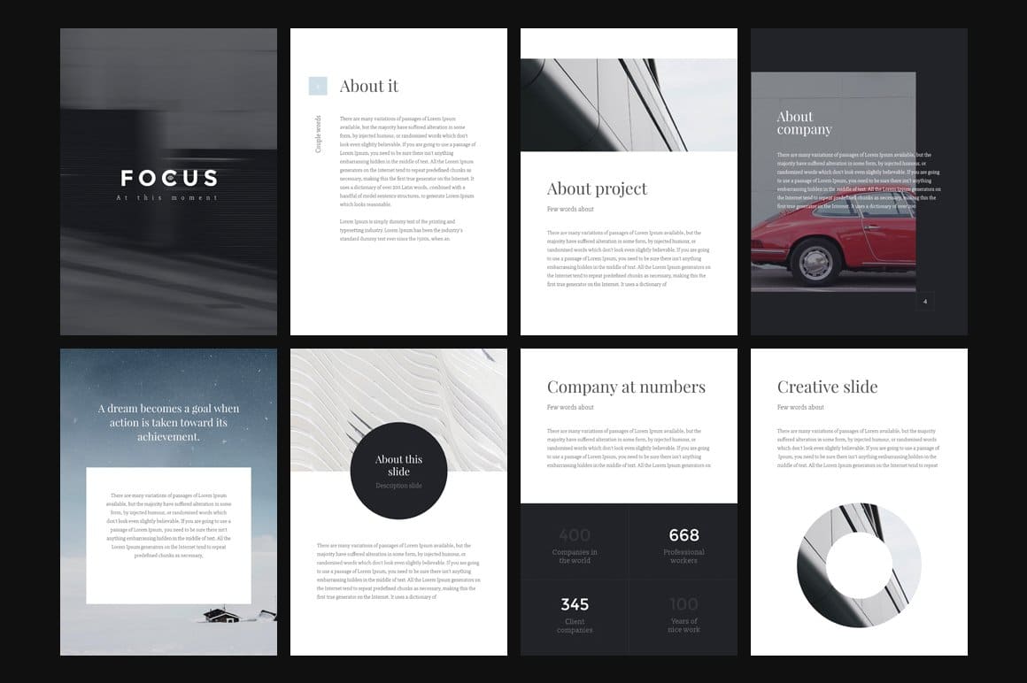 A4 | Focus Keynote Template – MasterBundles