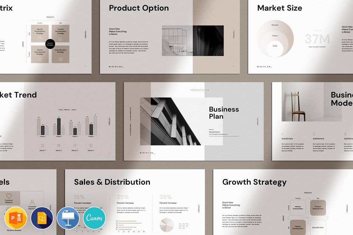 Business Plan PowerPoint Template – MasterBundles