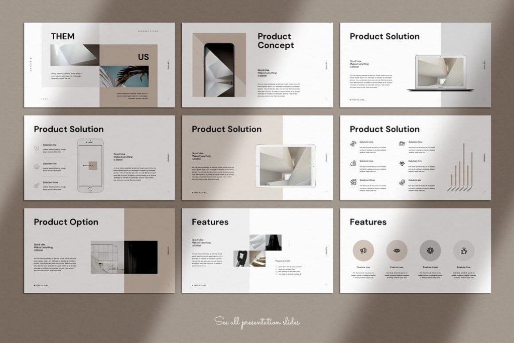 Product Concept Business Plan PowerPoint Template slides.