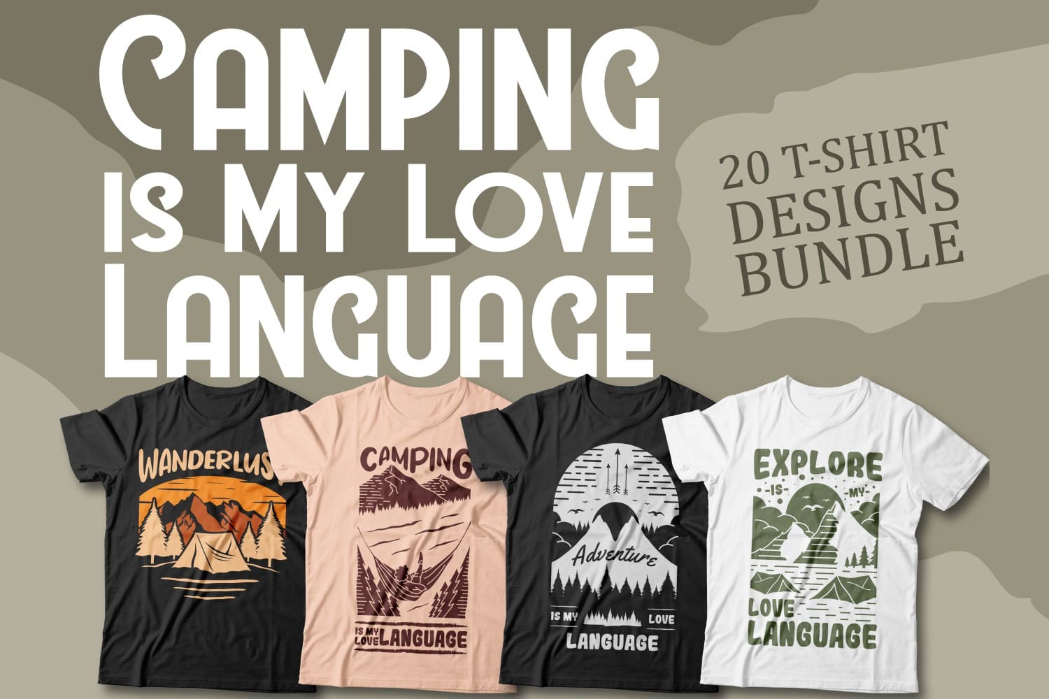 Camping is My Love Language T-shirt Cover.