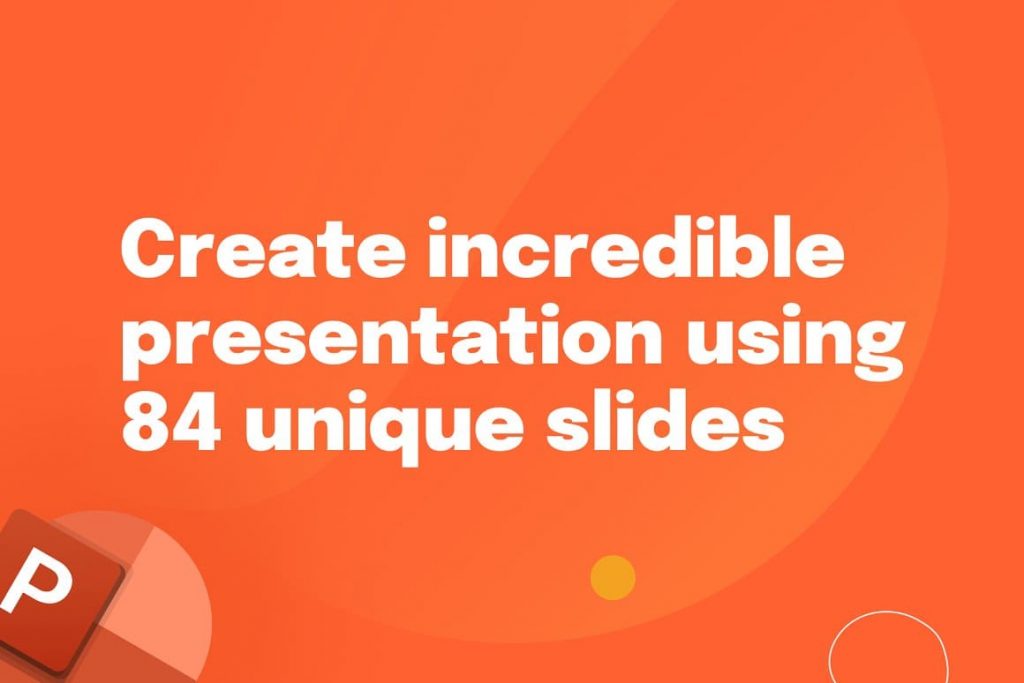 84 unique slides Coloron Creative PowerPoint Template.