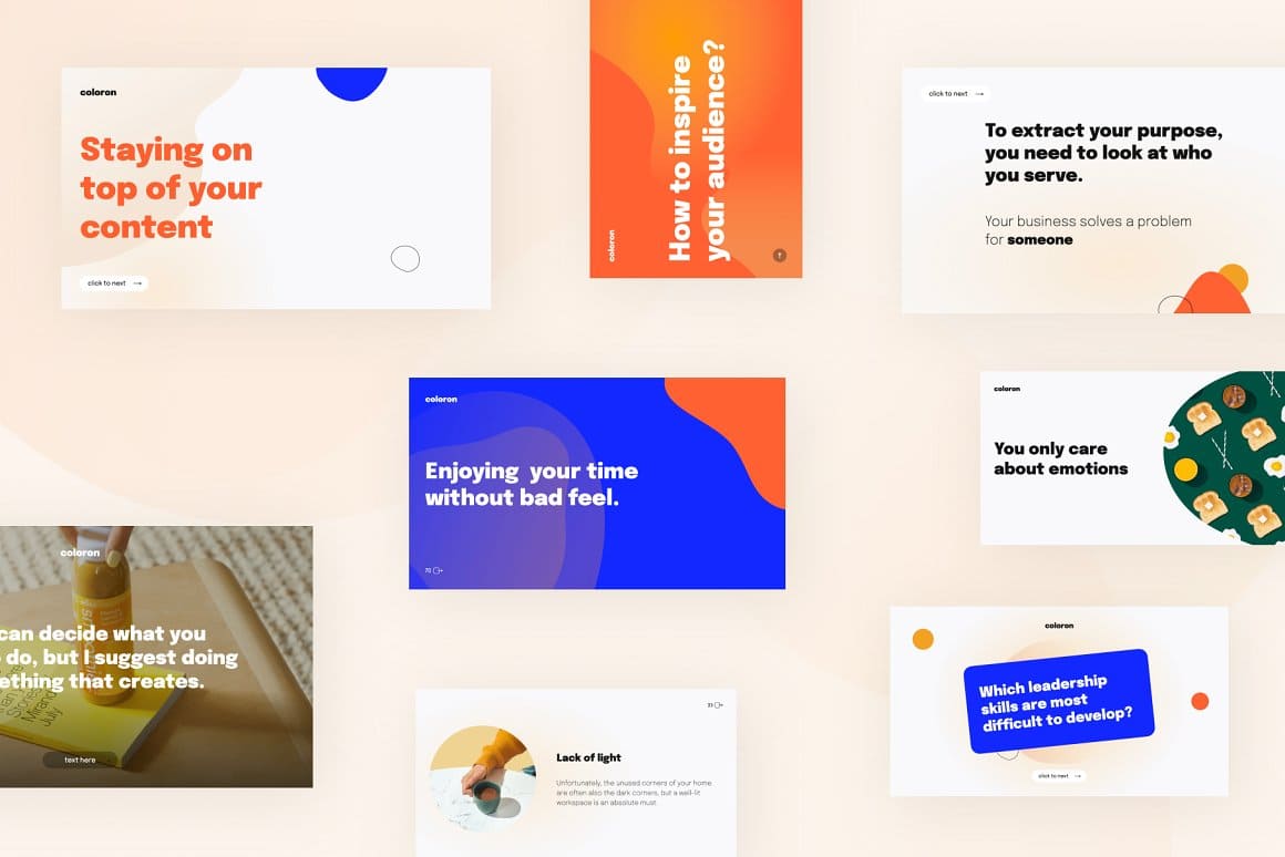 Coloron Colorful Creative PowerPoint Template – MasterBundles