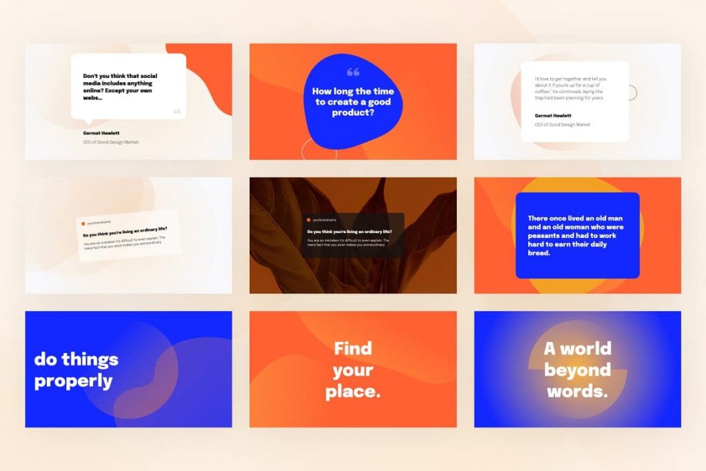 Quote Slides Coloron Creative PowerPoint Template.