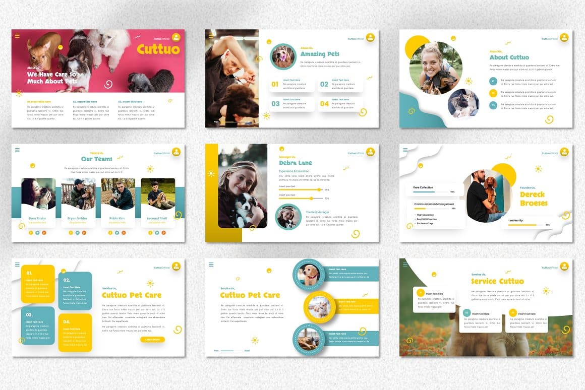 Cuttuo - Pets Care Google Slides Theme – MasterBundles
