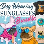 Dog Wearing Sunglasses T-Shirt Designs cover image.
