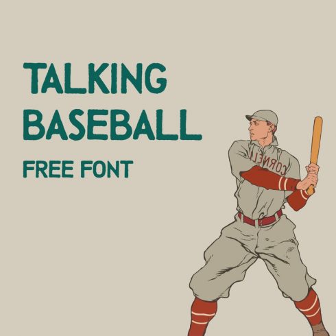 Free Baseball Font Main Preview Image by MasterBundles.