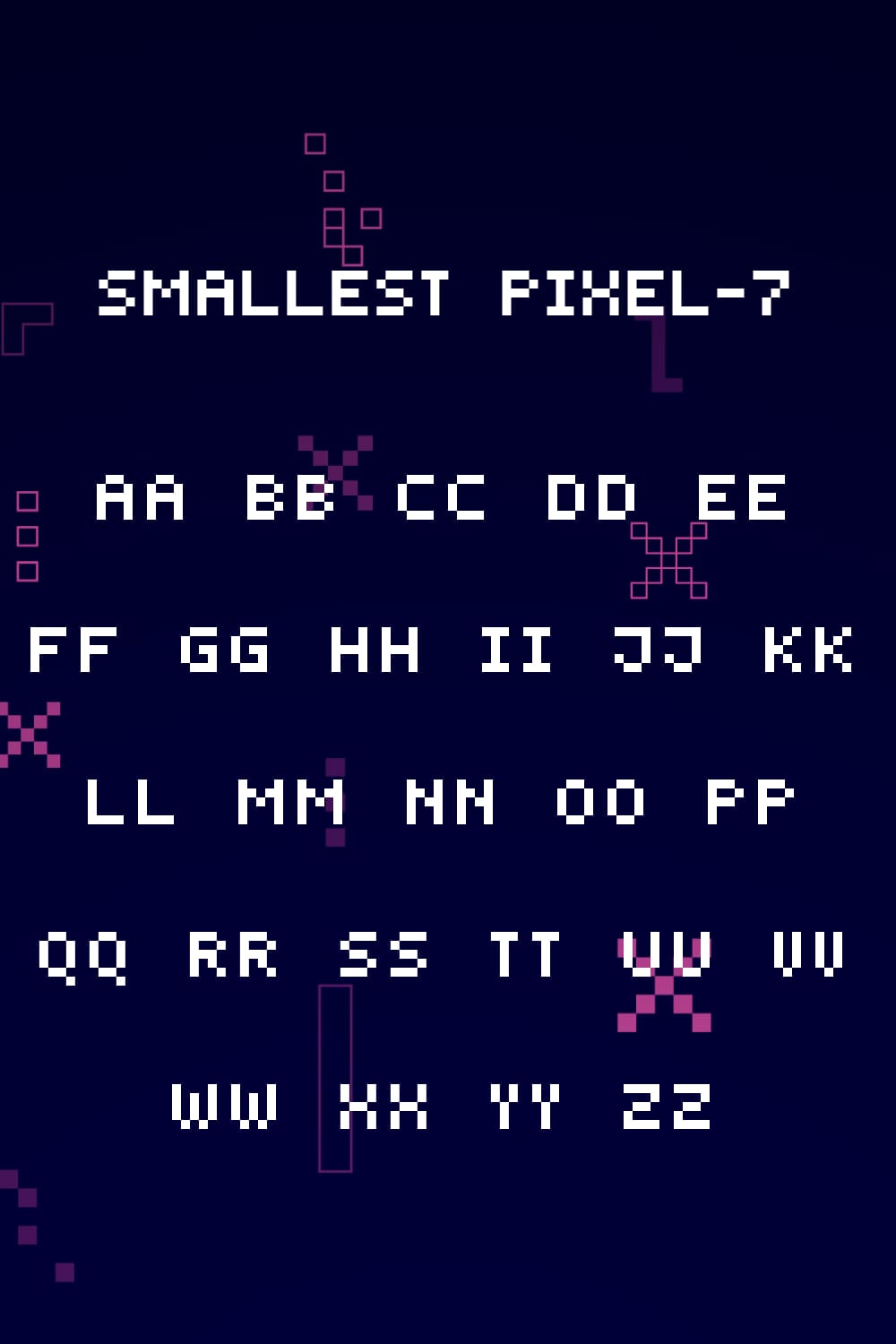 Free Smallest Font Alphabet Pinterest Collage Image