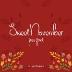 MasterBundles Free Thanksgiving Font Sweet November Main Cover Preview.