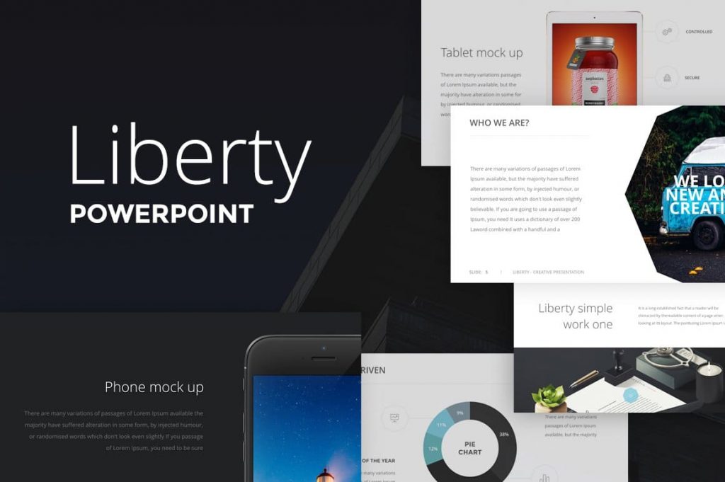 Liberty PowerPoint Presentation cover.