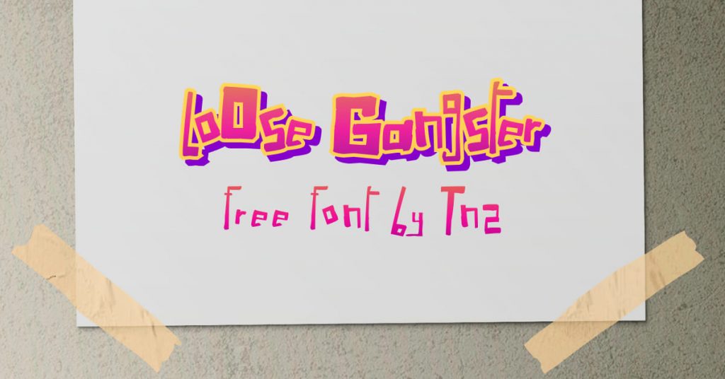 MasterBundles Free Gangster Font Facebook Collage Image.