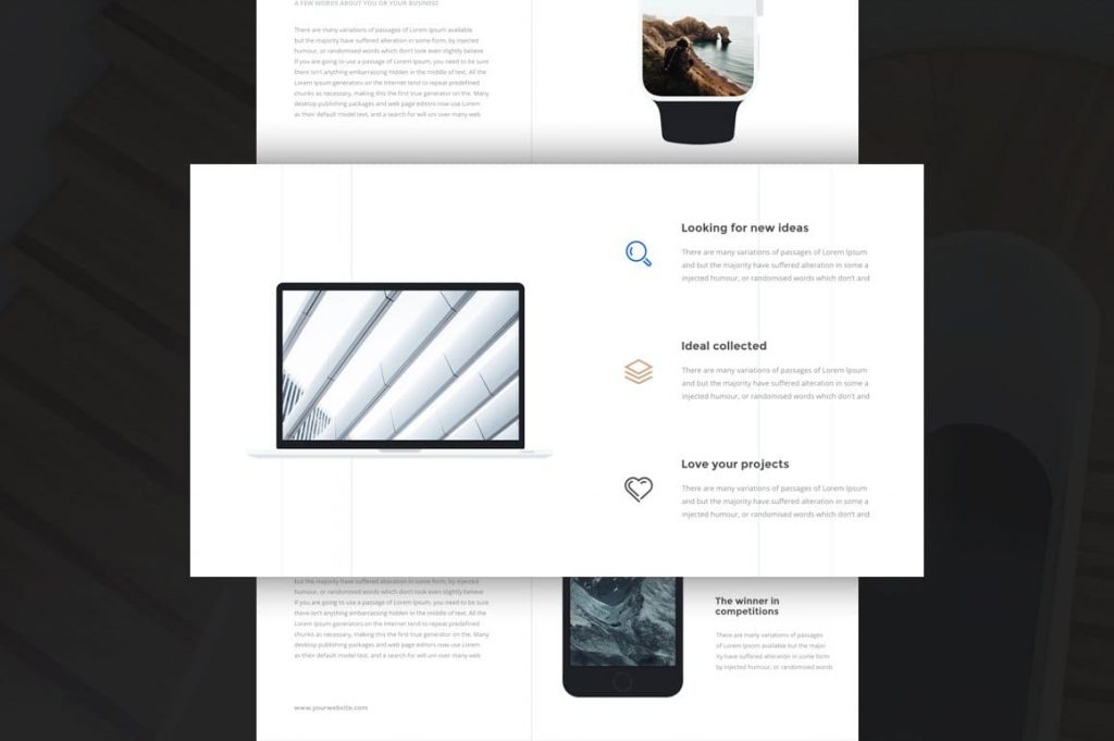 200 beautiful icons Passion Keynote Template.