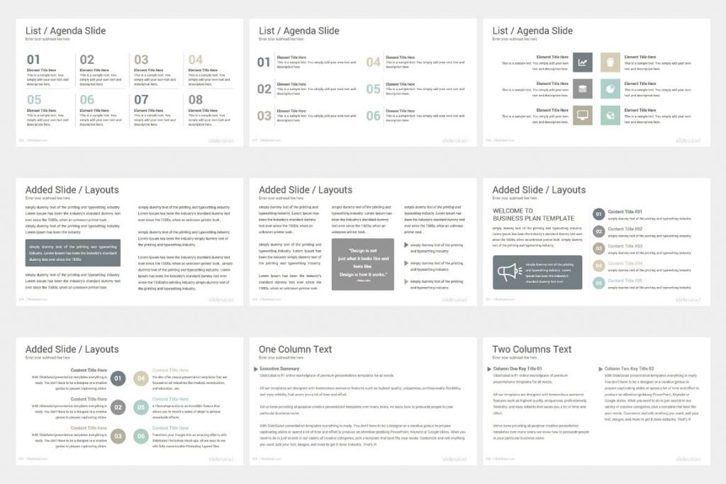 Agenda Slides Project Proposal PowerPoint Template.