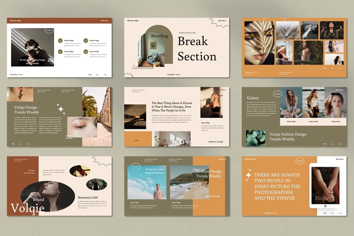 Volqie - Fashion Google Slides Template – MasterBundles