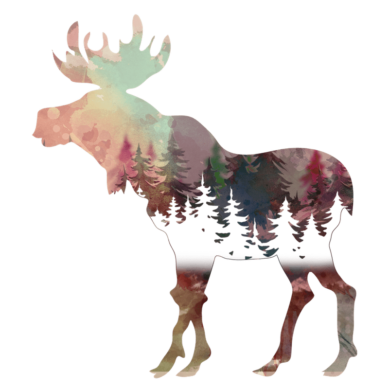 Wilderness: Elk Watercolor Clipart PNG