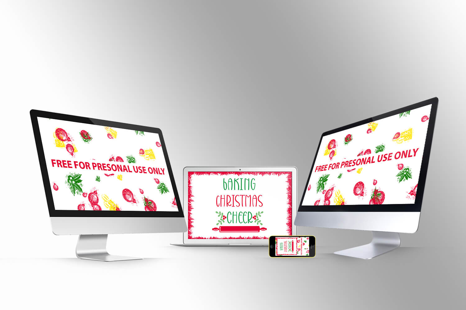 Quote baking Christmas cheer free SVG files facebook image.